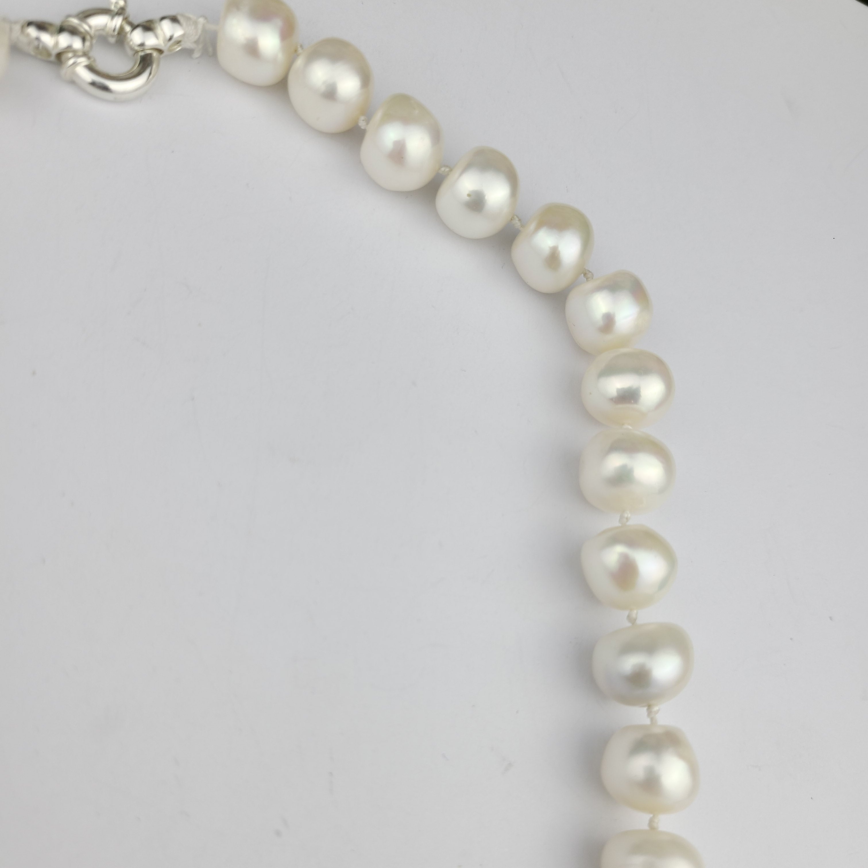 Collection of Big Fresh Water Pearl Necklace in a gallery layout