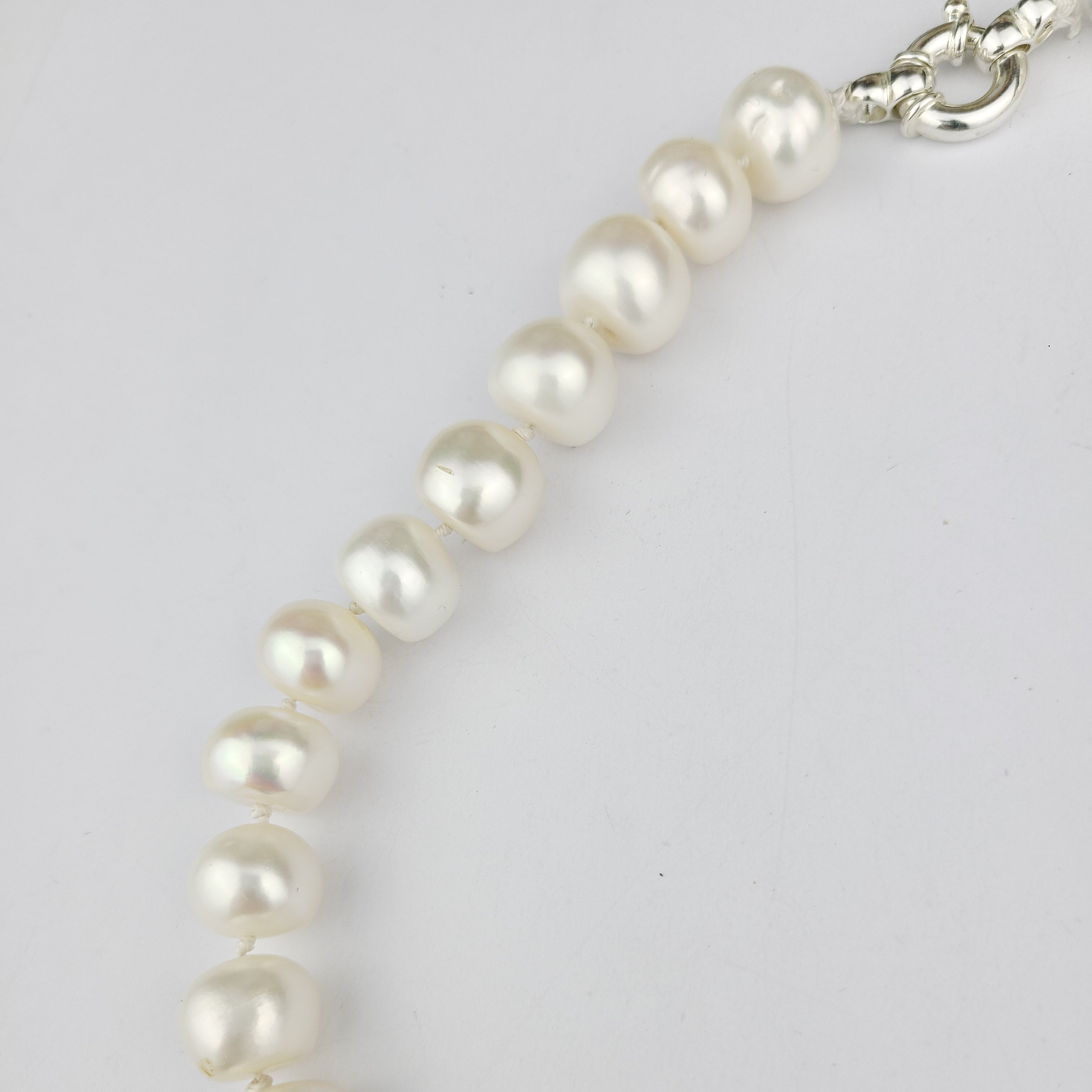 Collection of Big Fresh Water Pearl Necklace in a gallery layout