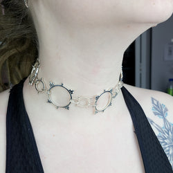 Collection of Celestial Choker, Modern Chain, Sterling Silver Chain in a gallery layout