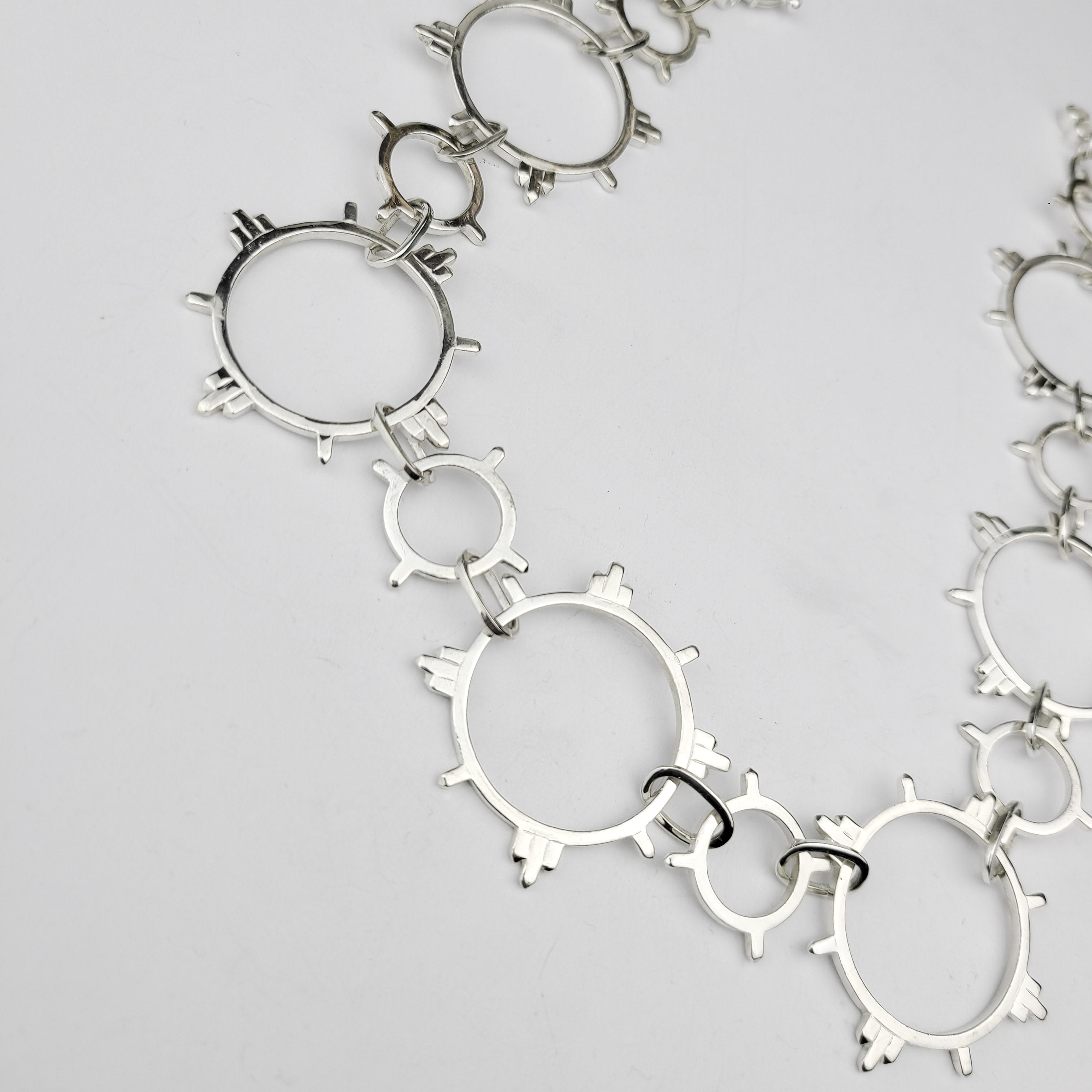 Collection of Celestial Choker, Modern Chain, Sterling Silver Chain in a gallery layout