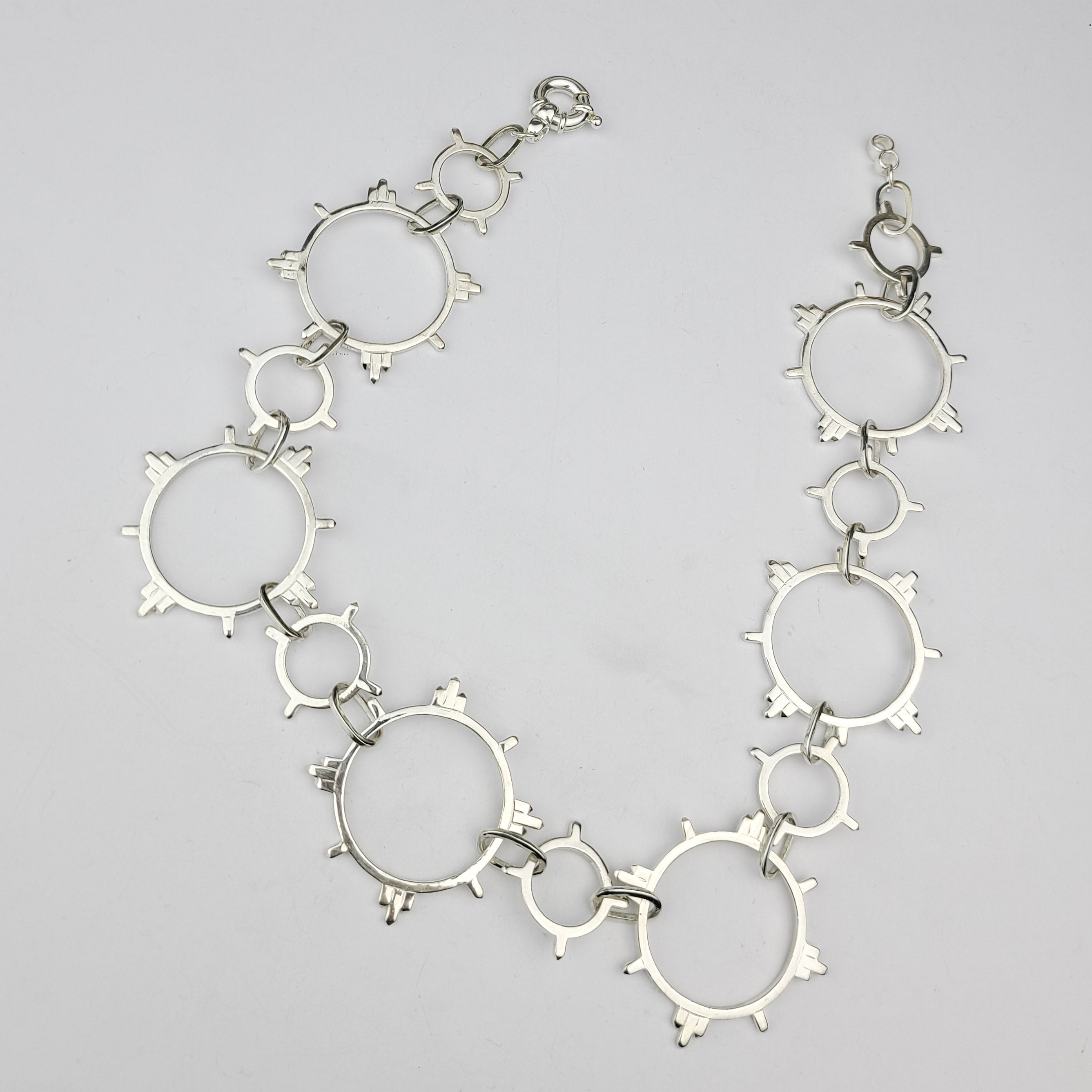 Collection of Celestial Choker, Modern Chain, Sterling Silver Chain in a gallery layout