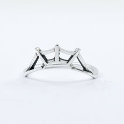 Collection of Stackable Spider Web Crown Ring, Engagement Ring in a gallery layout