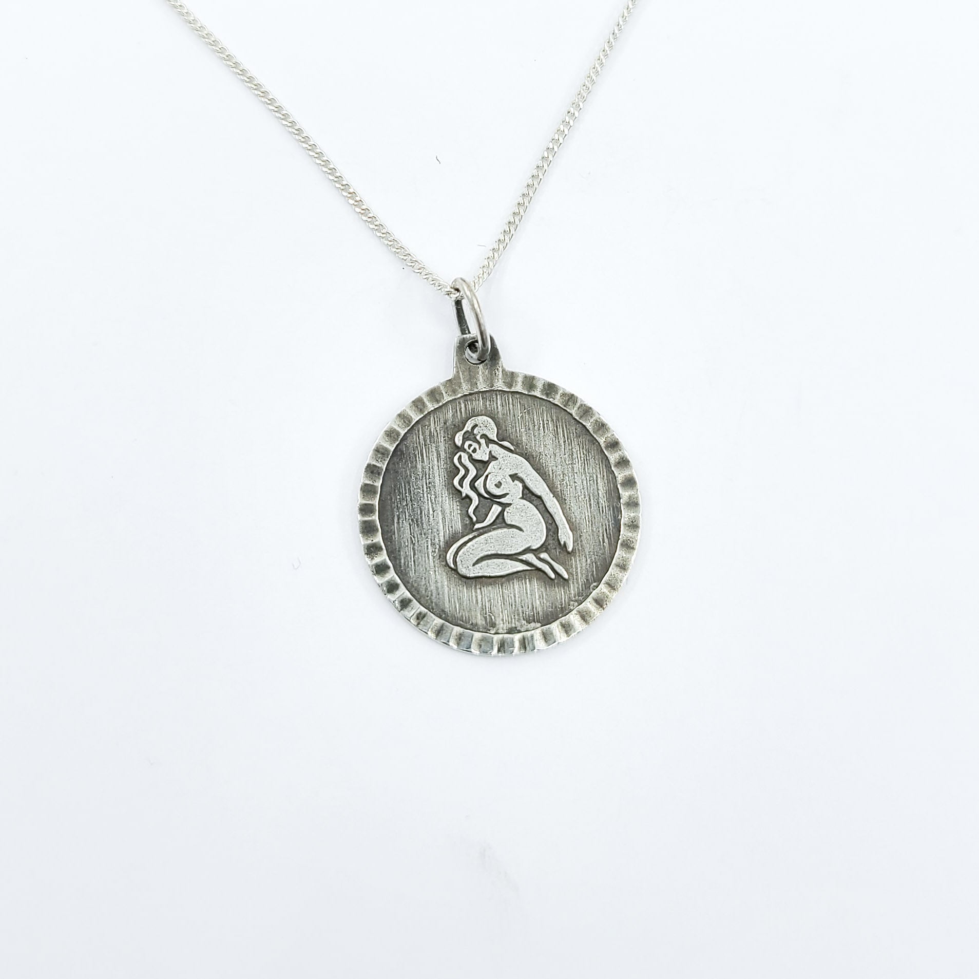 Collection of Persephone Nude Medallion Pendant in a gallery layout