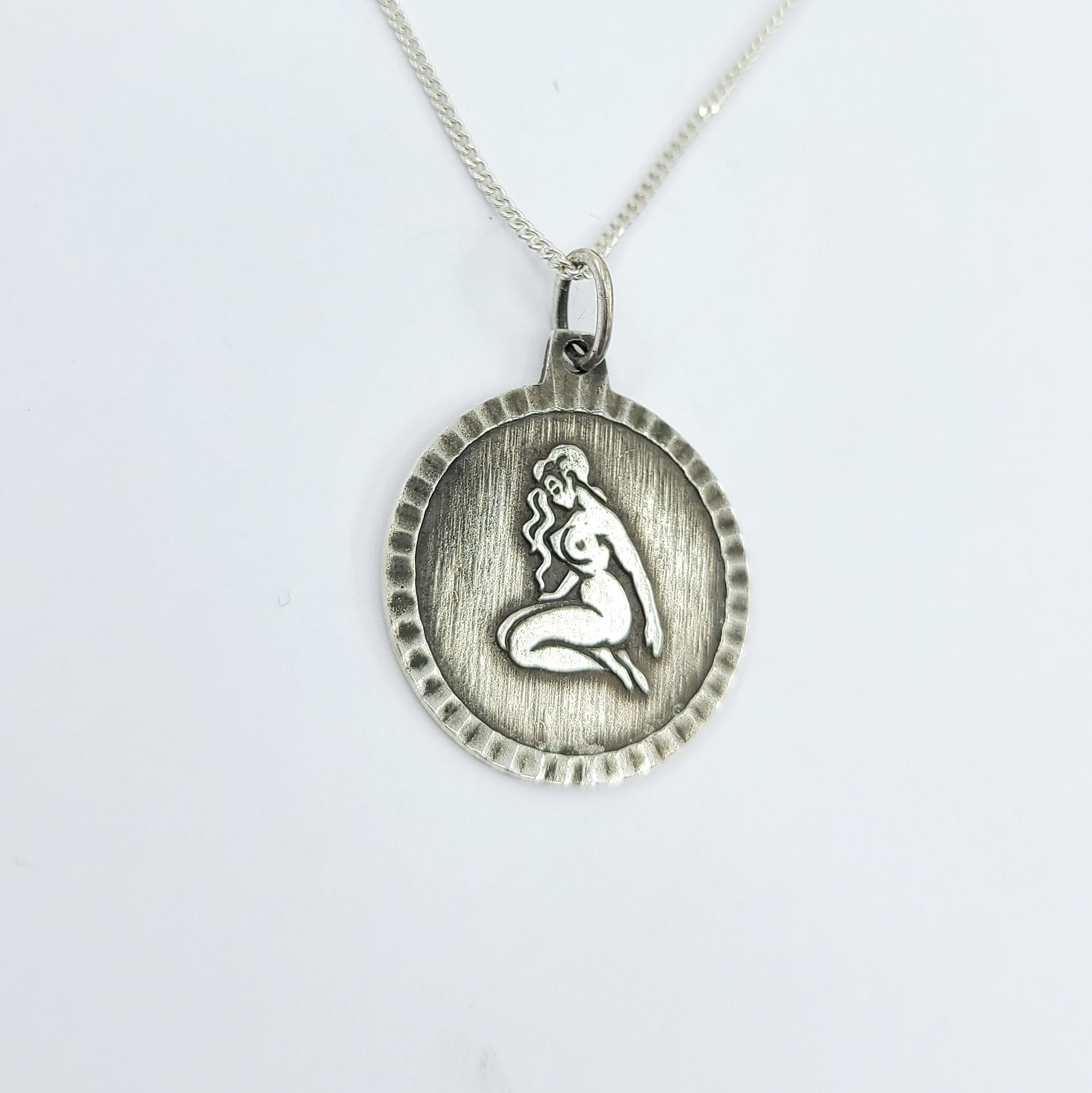 Collection of Persephone Nude Medallion Pendant in a gallery layout