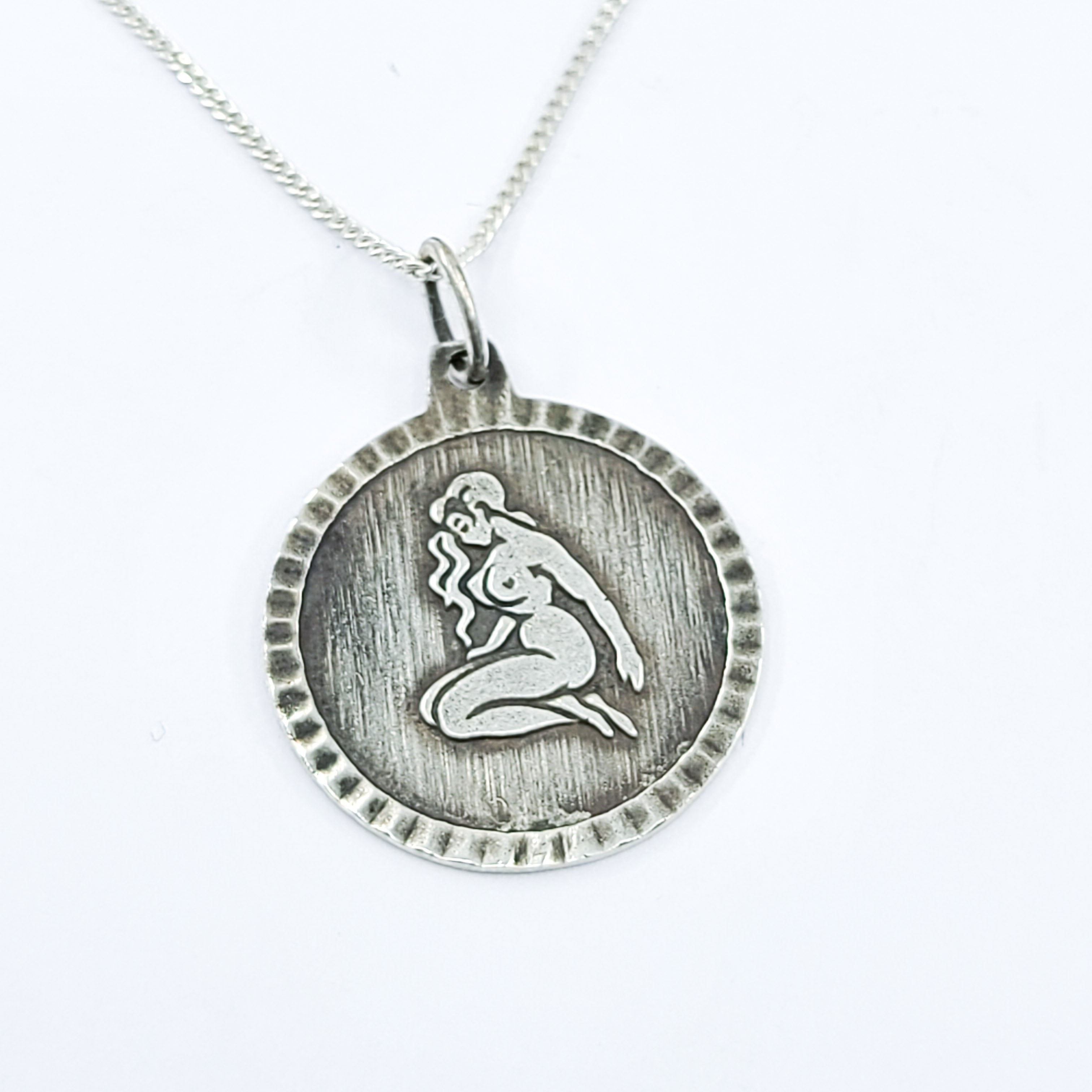 Collection of Persephone Nude Medallion Pendant in a gallery layout