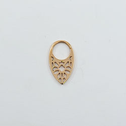 Collection of 10K 14K Rose Gold Moon Phase Septum, Stained Glass in a gallery layout