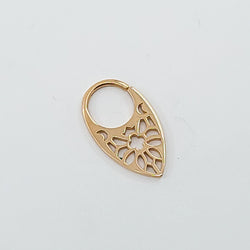 Collection of 10K 14K Rose Gold Moon Phase Septum, Stained Glass in a gallery layout