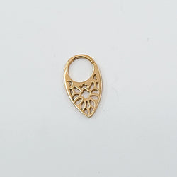 Collection of 10K 14K Rose Gold Moon Phase Septum, Stained Glass in a gallery layout