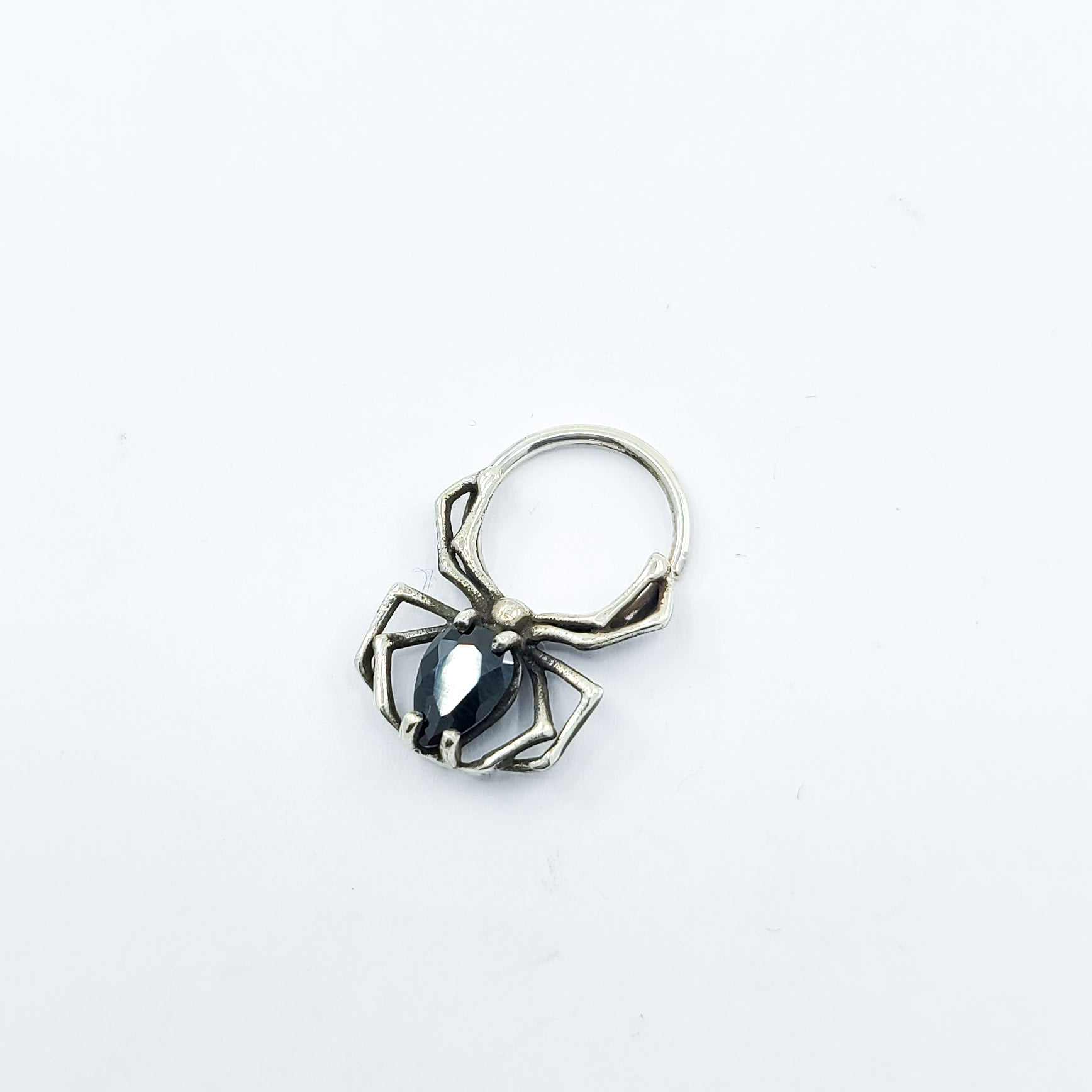 Collection of Black Spider Septum Ring in a gallery layout