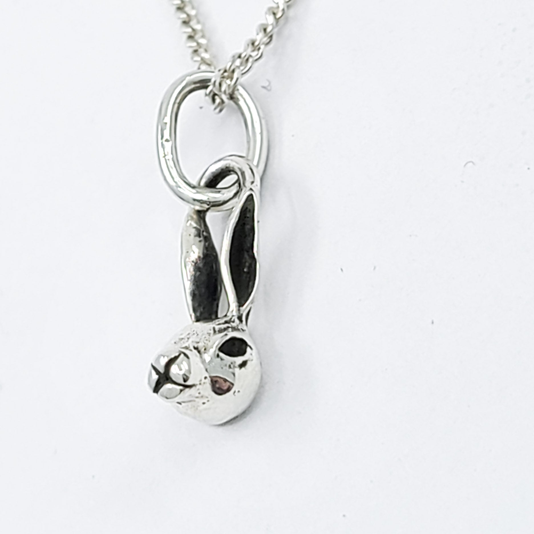 Collection of Tiny Bunny Rabbit Necklace in a gallery layout