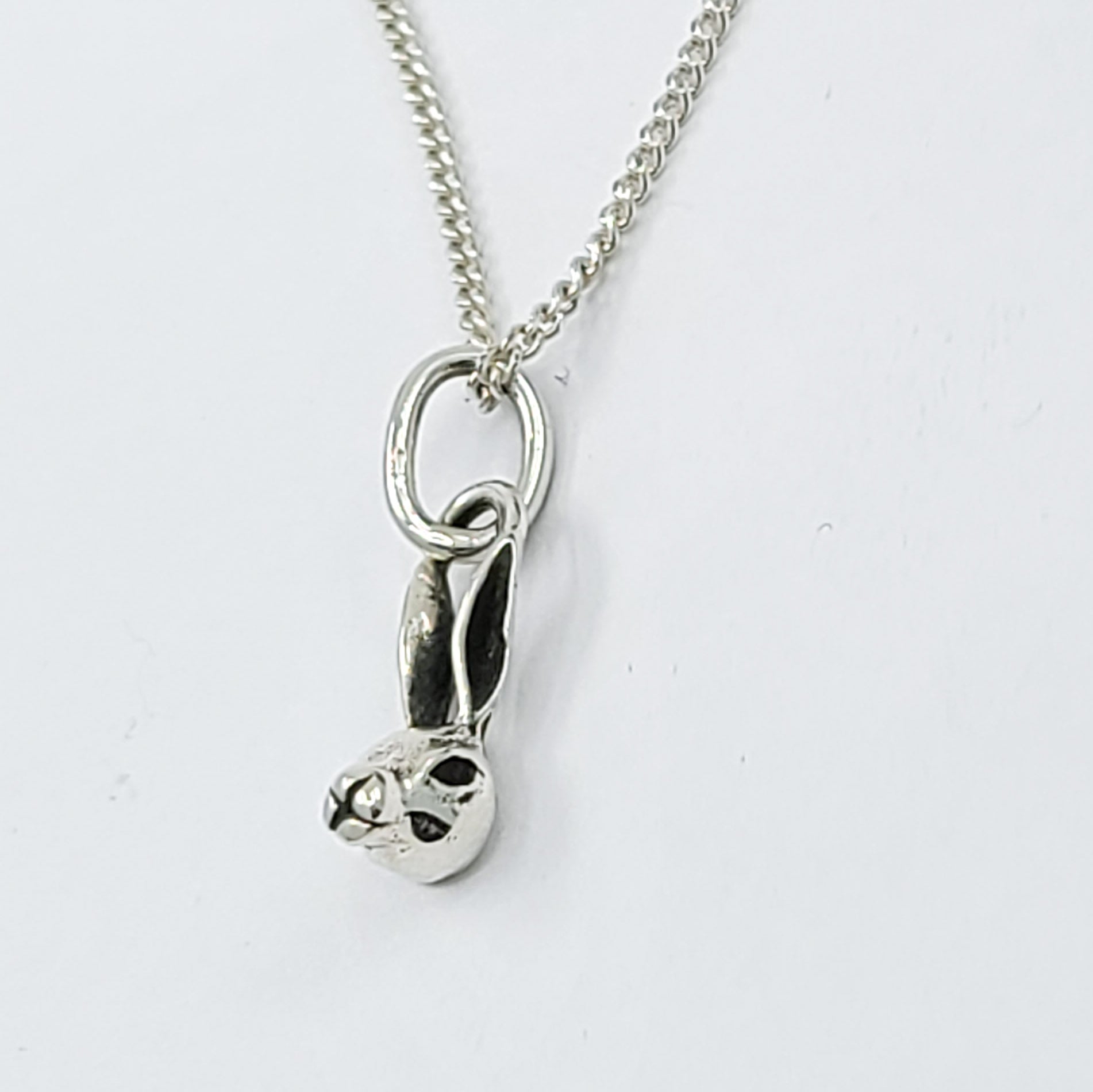 Collection of Tiny Bunny Rabbit Necklace in a gallery layout