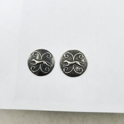 Collection of Greyhound Dog Button Earrings in a gallery layout