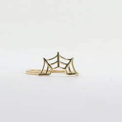 Collection of 10K - 14K Yellow Gold Spiderweb Wedding Ring in a gallery layout