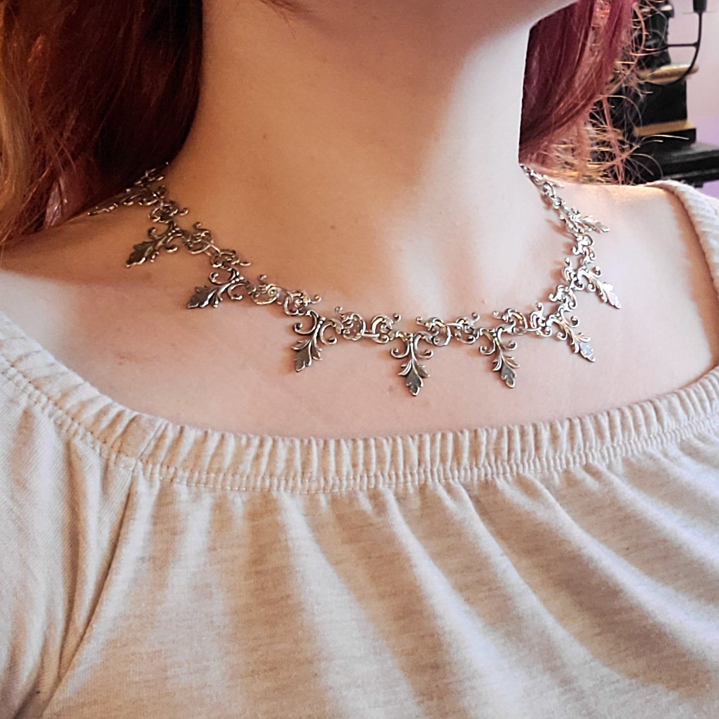 Collection of Vamp Lace Choker Necklace in a gallery layout