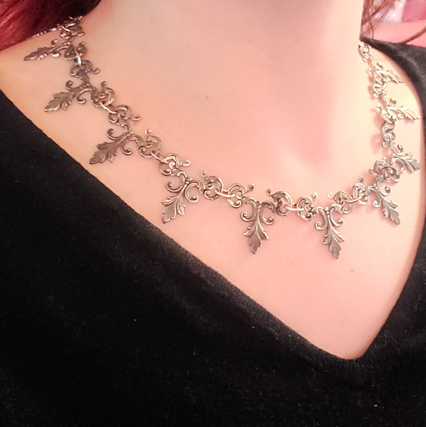 Collection of Vamp Lace Choker Necklace in a gallery layout
