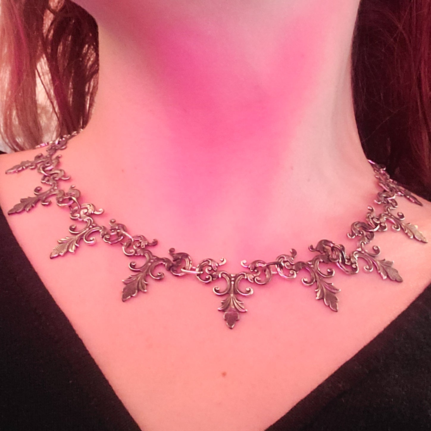 Collection of Vamp Lace Choker Necklace in a gallery layout