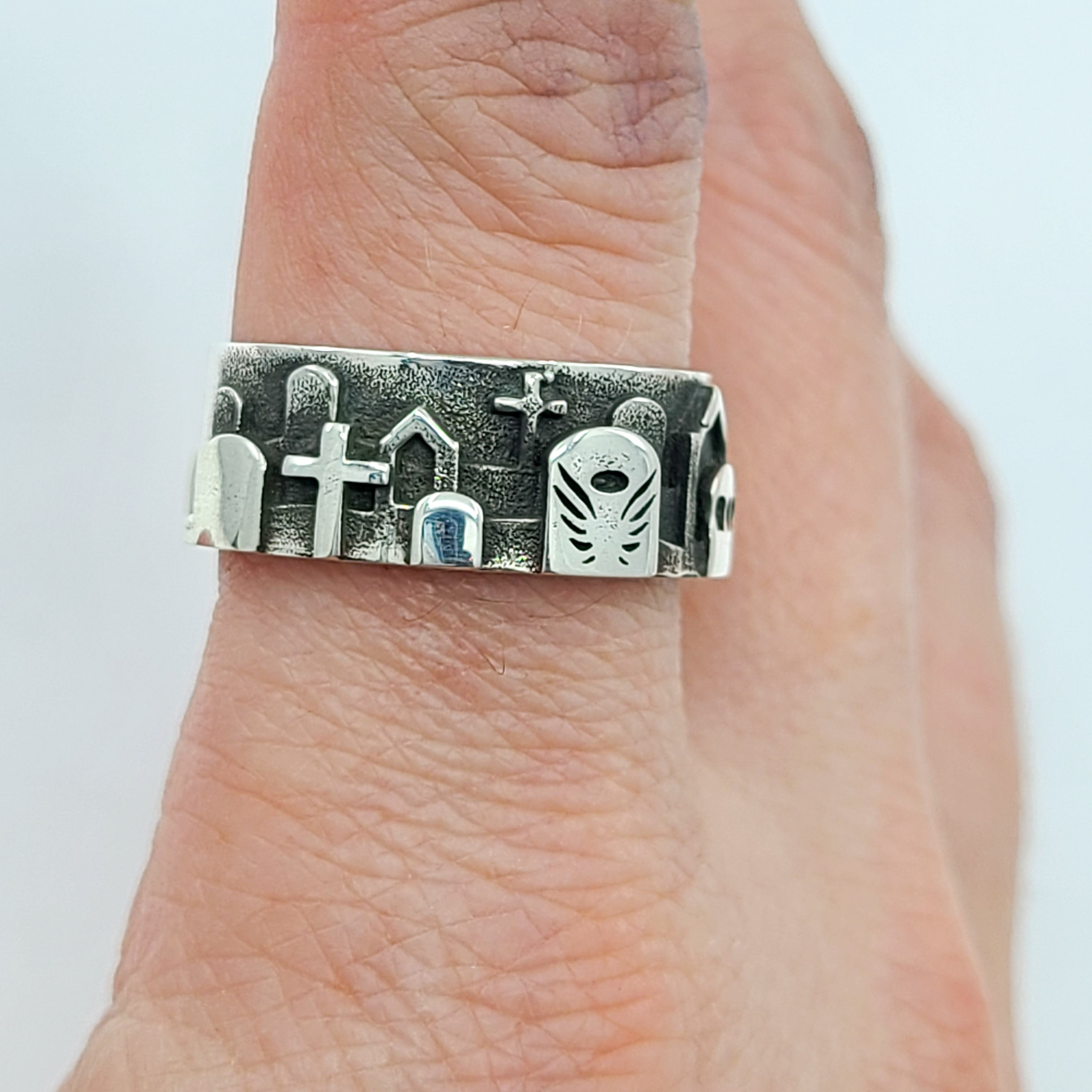 Collection of Graveyard Cemetery Ring in a gallery layout