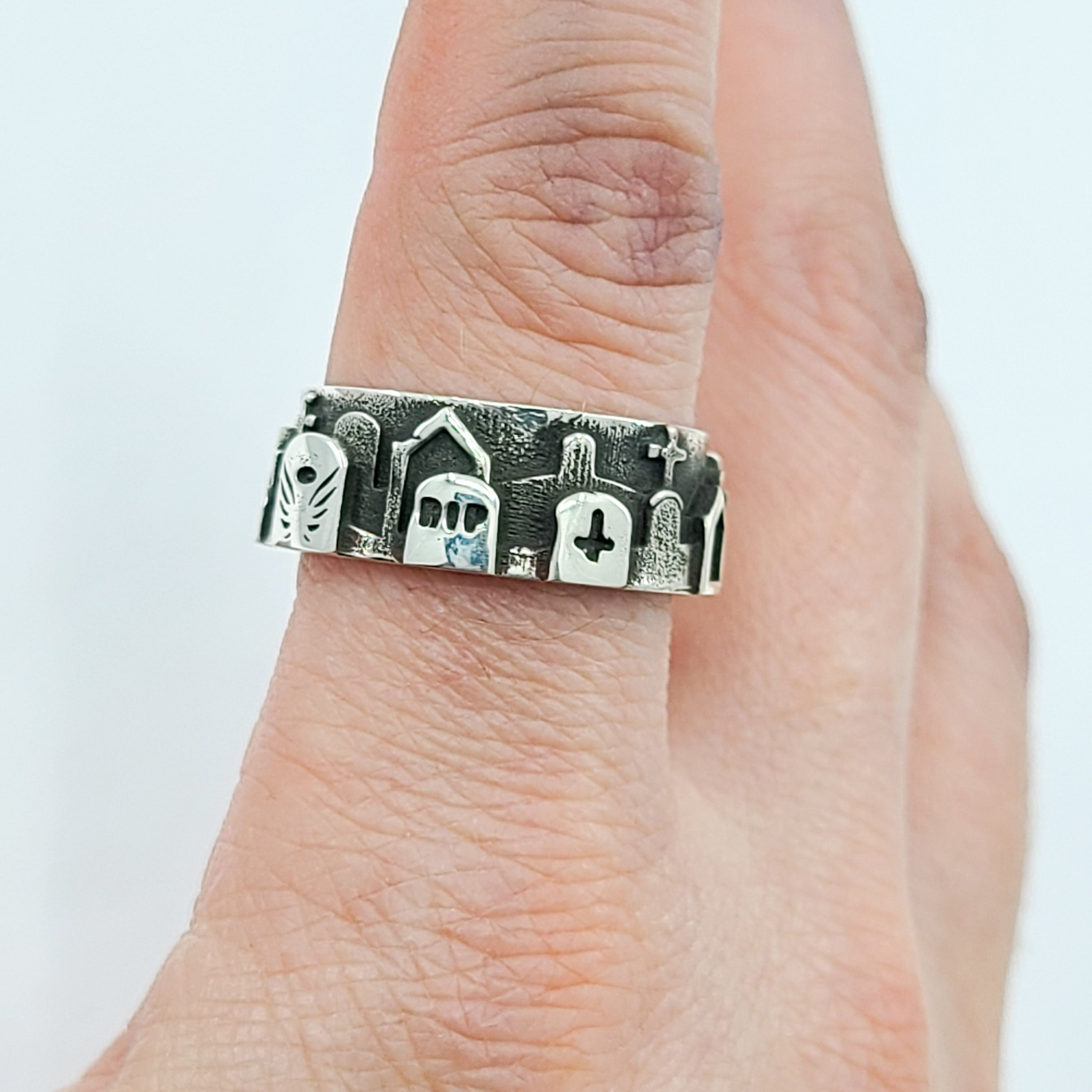 Collection of Graveyard Cemetery Ring in a gallery layout
