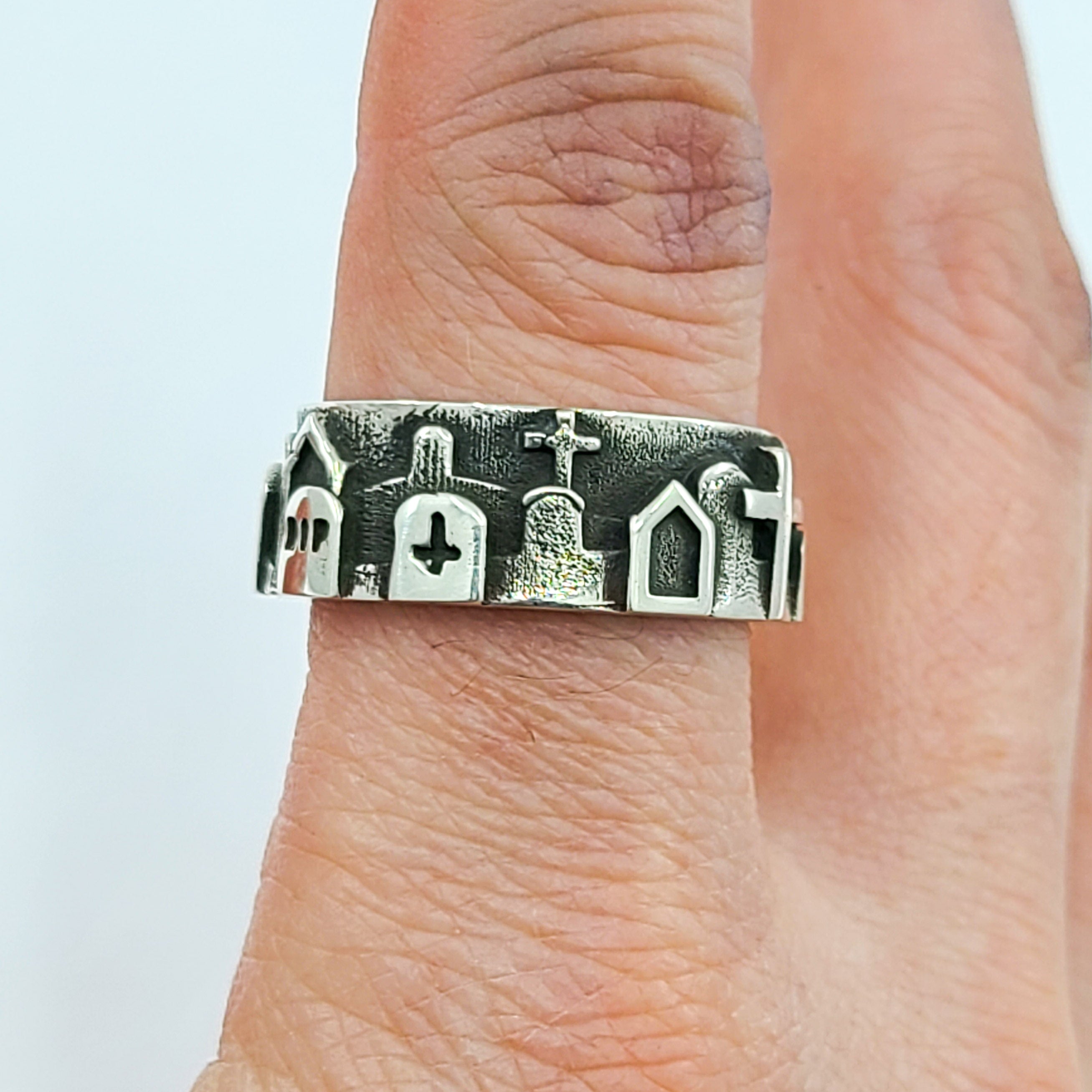 Collection of Graveyard Cemetery Ring in a gallery layout