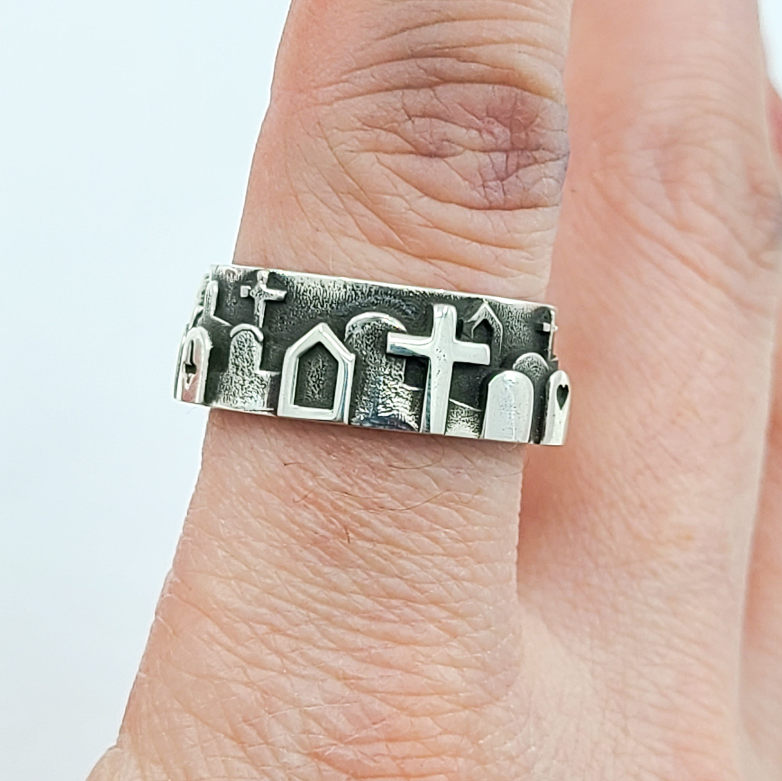 Collection of Graveyard Cemetery Ring in a gallery layout