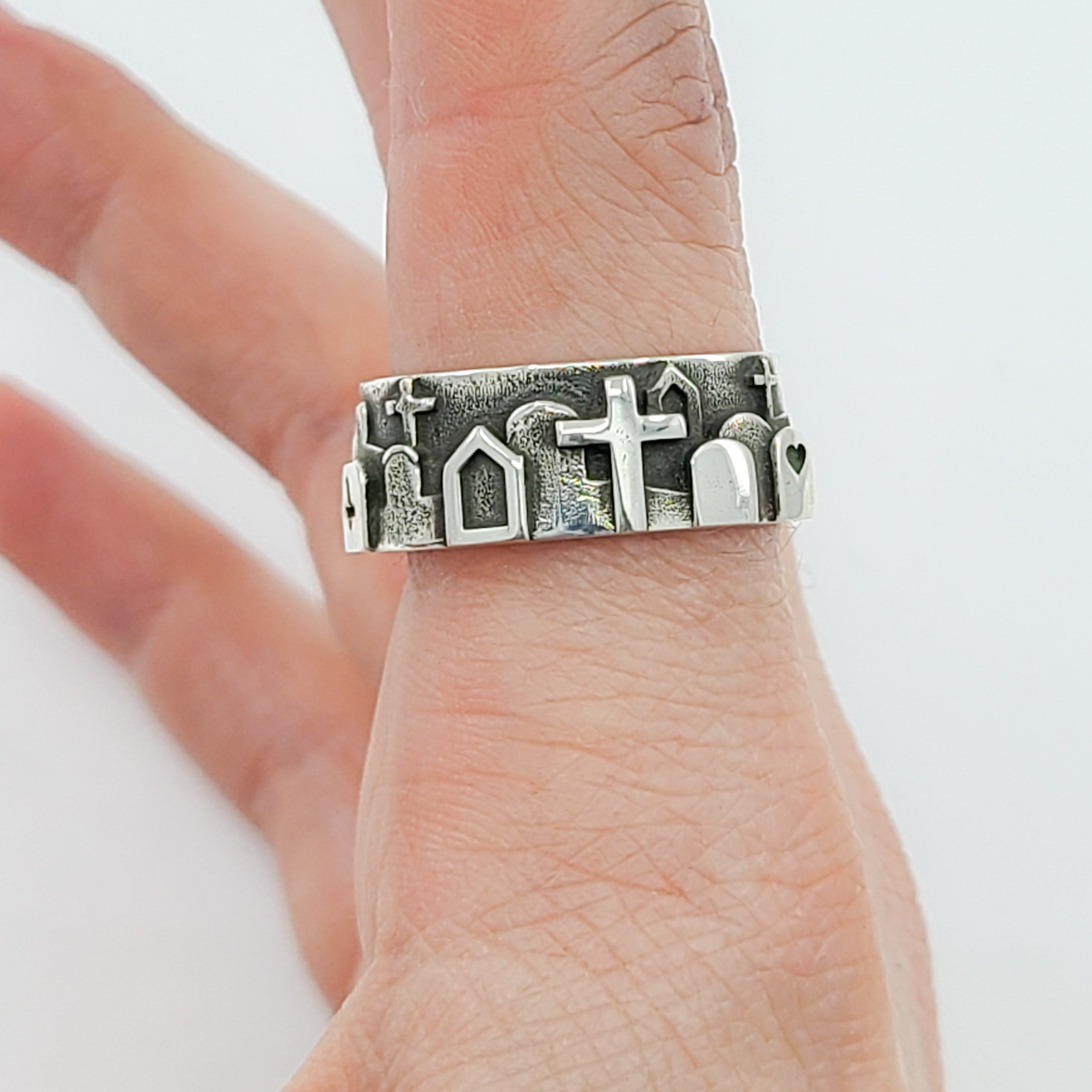 Collection of Graveyard Cemetery Ring in a gallery layout