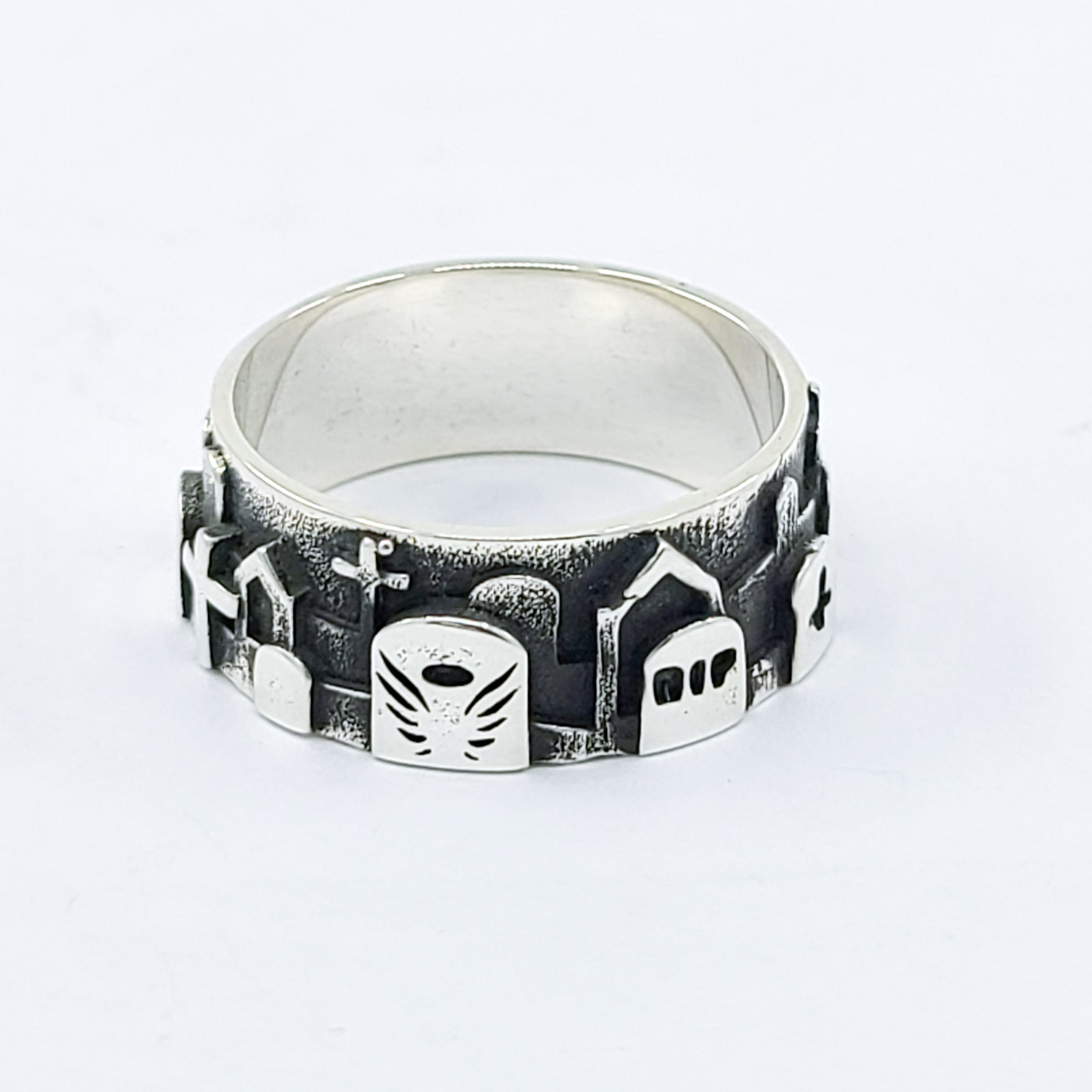 Collection of Graveyard Cemetery Ring in a gallery layout