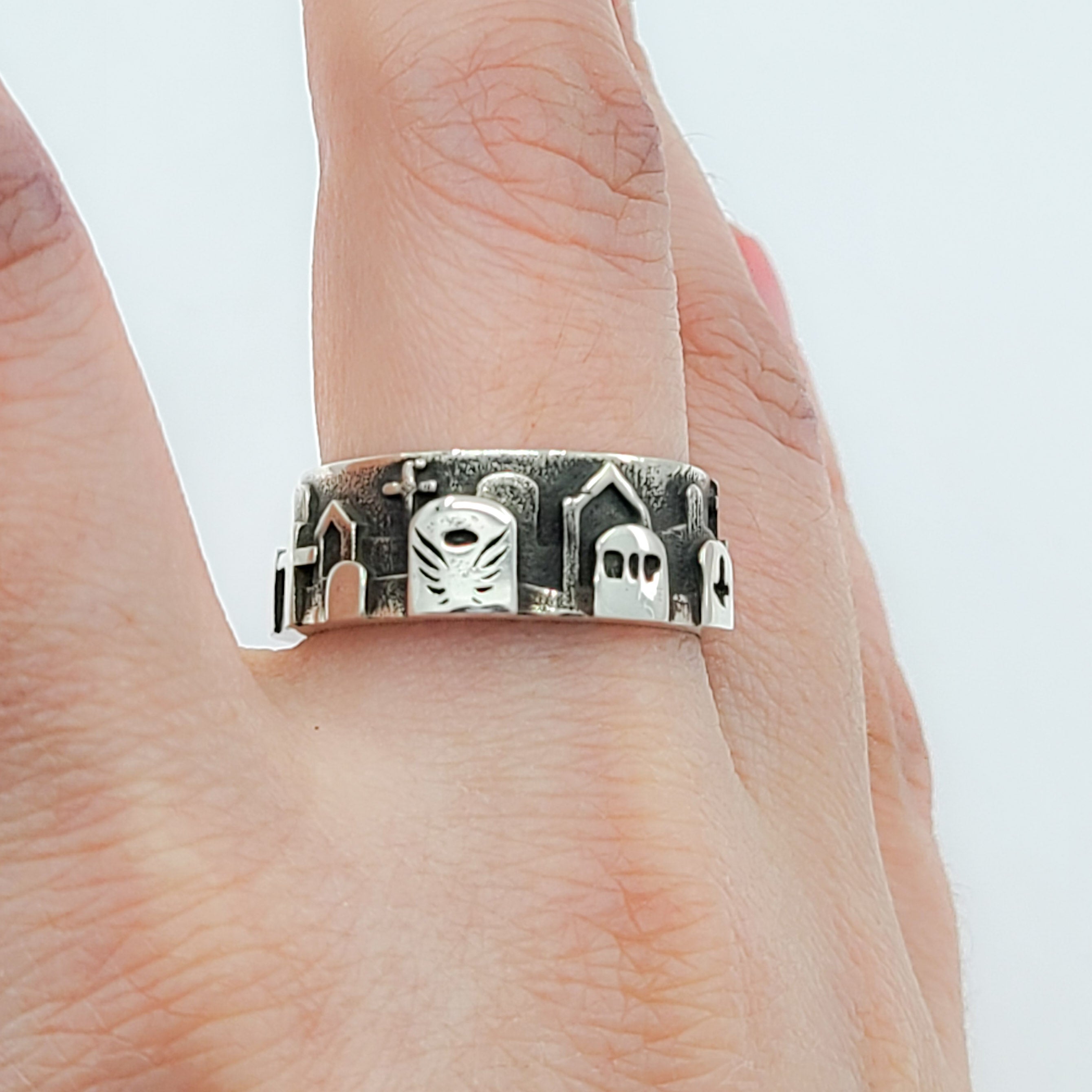Collection of Graveyard Cemetery Ring in a gallery layout
