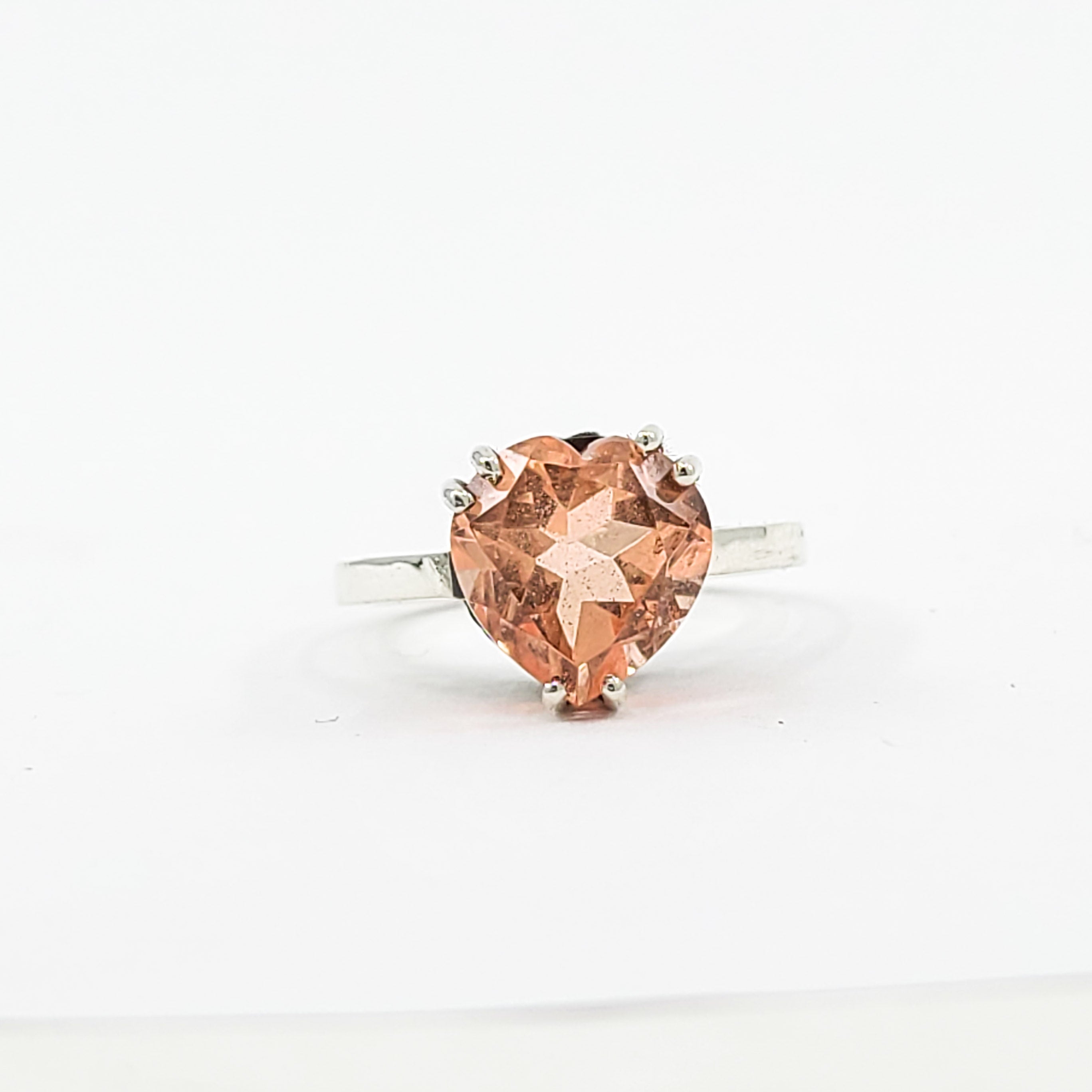 Collection of Bague Coeur Quartz Fraise Rose / Quartz Morganite in a gallery layout