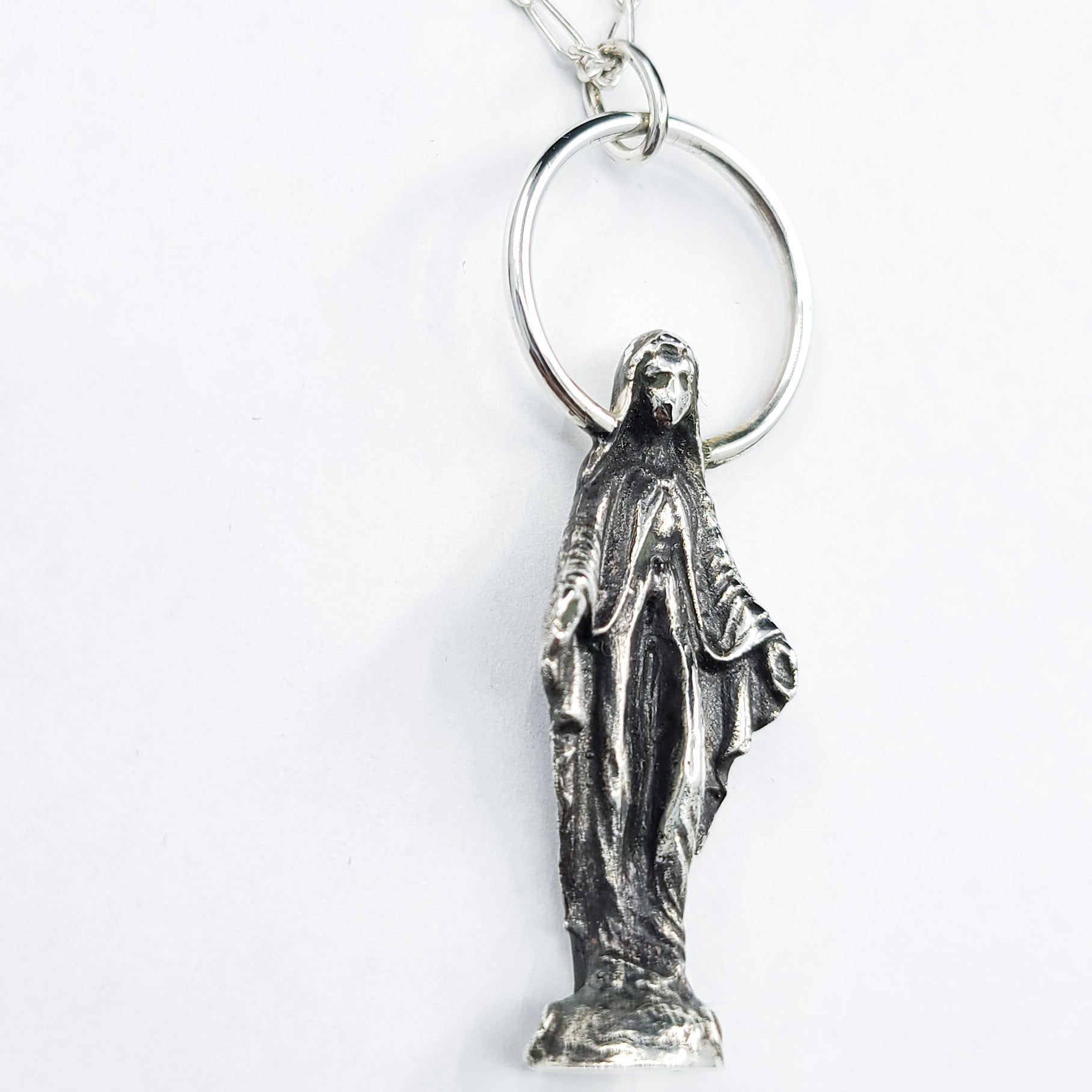 Big Virgin Mary Mother Vulva Pendant