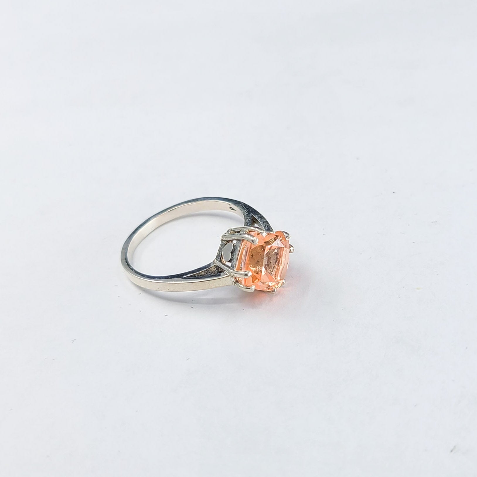 Collection of Pink Strawberry Quartz Ring in a gallery layout