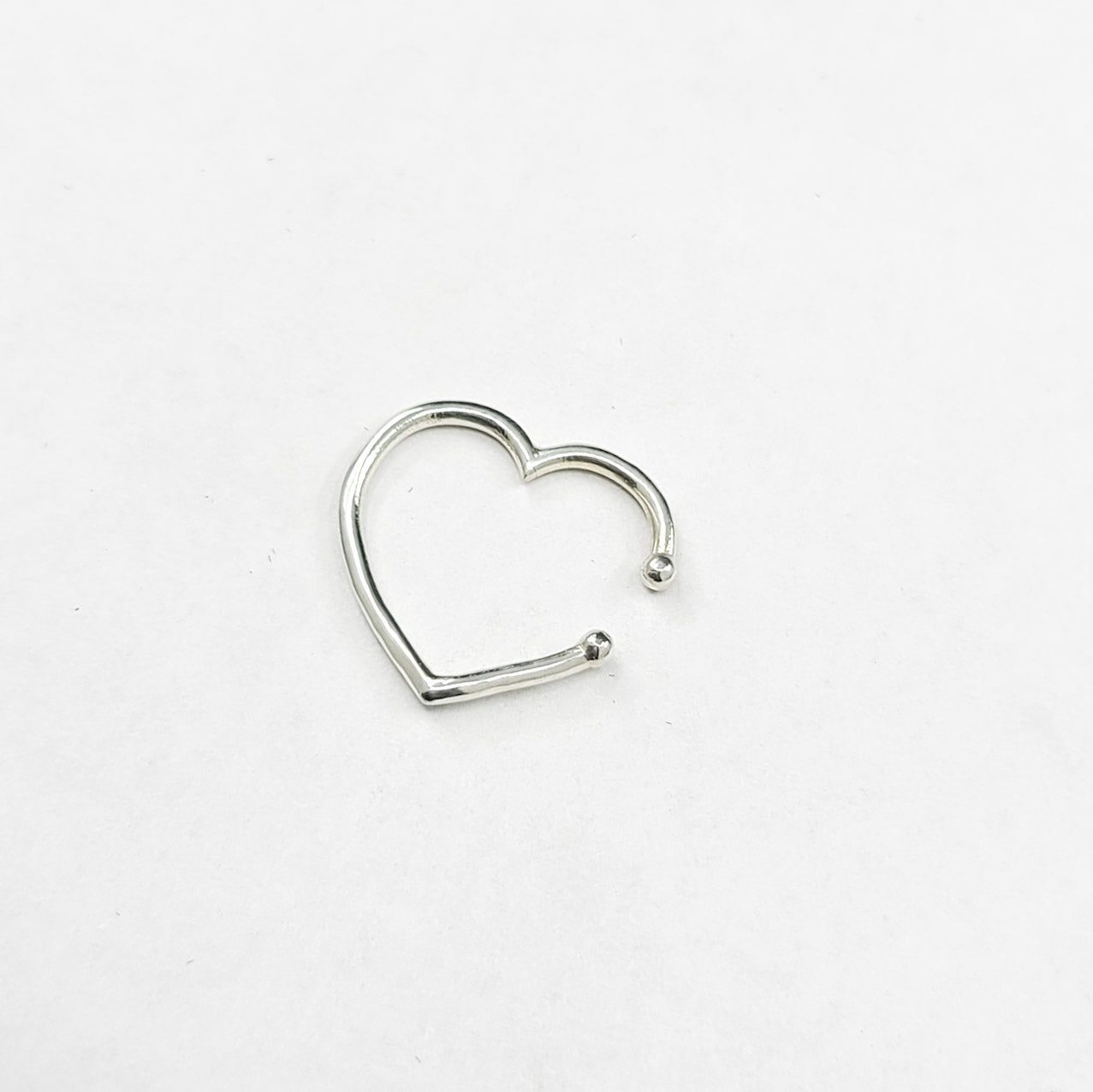 Collection of Big Heart Nose Ring in a gallery layout