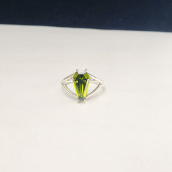 Collection of Big Slime Green Coffin Ring in a gallery layout