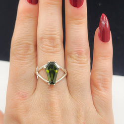 Collection of Big Slime Green Coffin Ring in a gallery layout