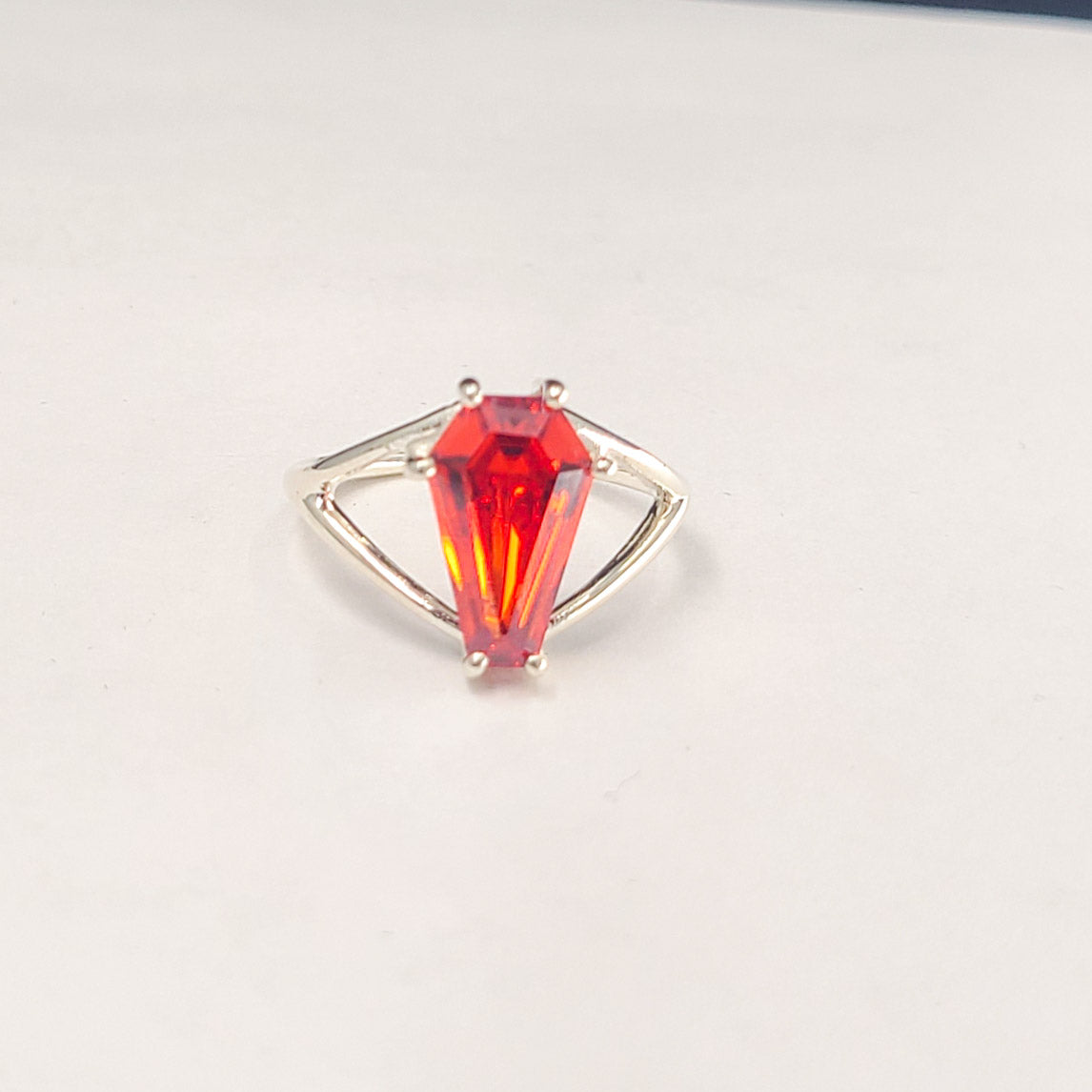 Collection of Big Orange Coffin Ring in a gallery layout