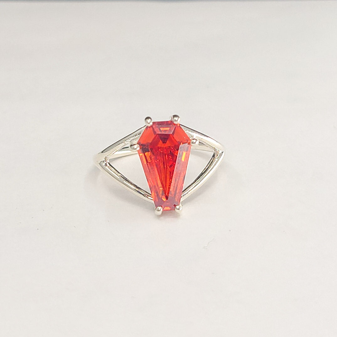 Collection of Big Orange Coffin Ring in a gallery layout