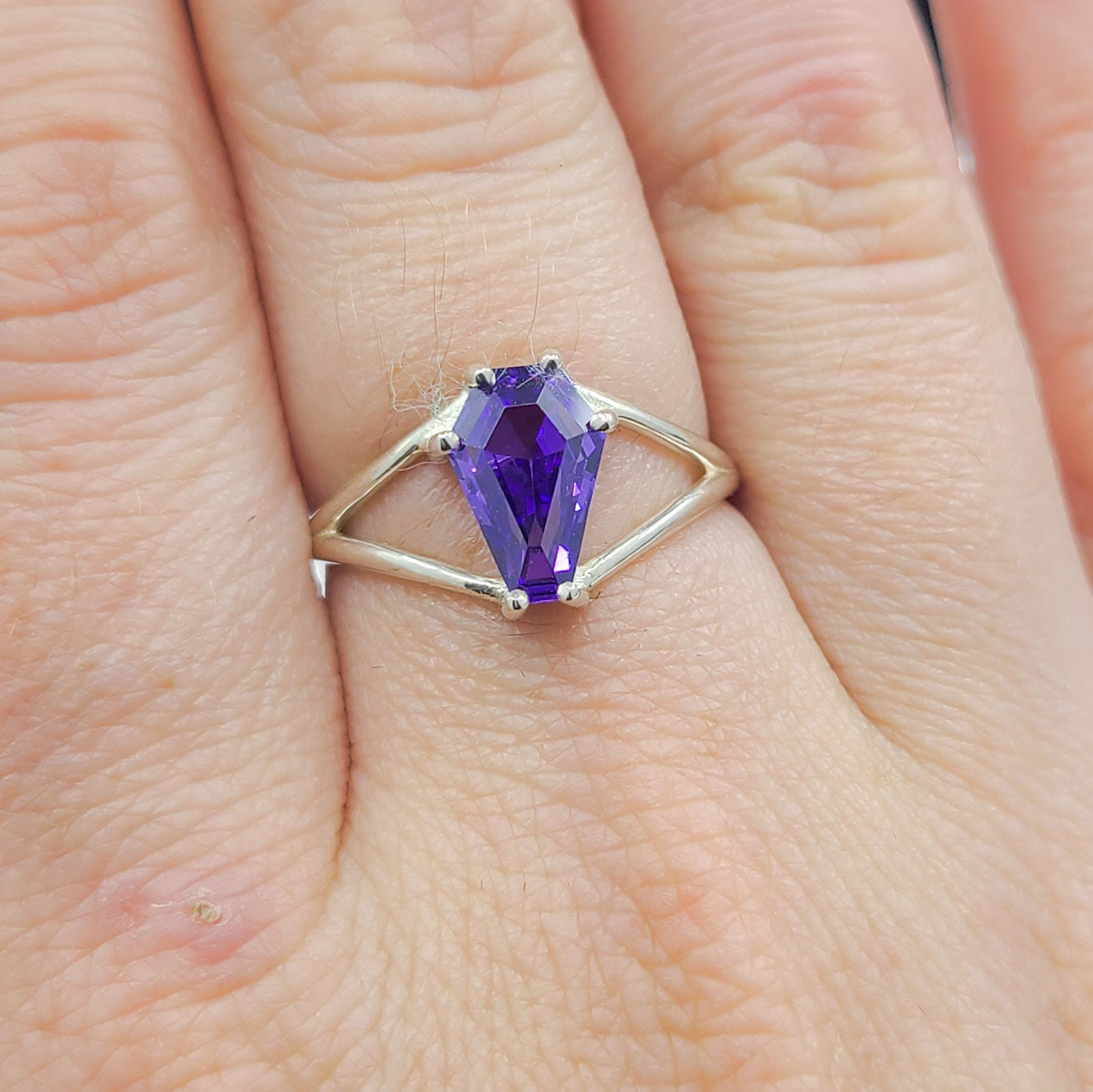 Collection of Cute Magical Purple Coffin Ring 6x9 in a gallery layout