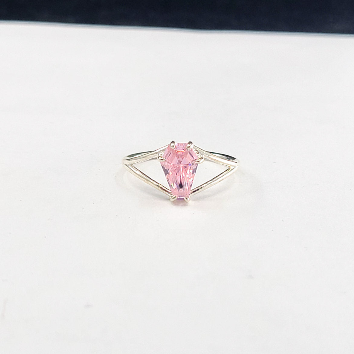 Cute Pink Coffin Ring