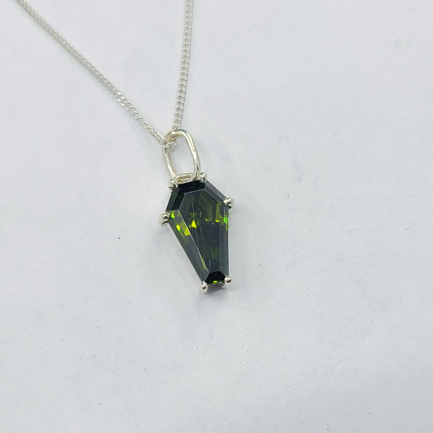 Collection of Big Slime Green Coffin Pendant in a gallery layout