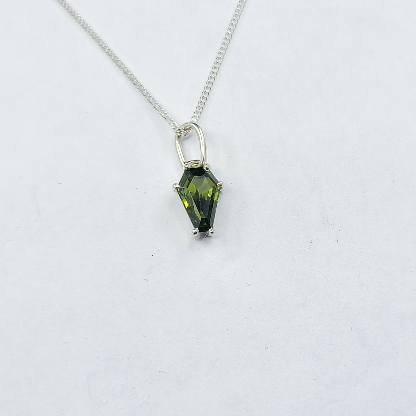 Collection of Cute Slime Green Coffin Pendant 6x9 in a gallery layout