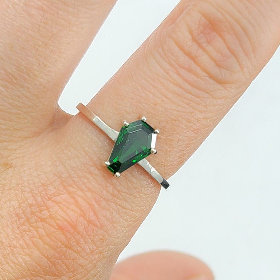 Collection of Cute Absinthe Green Coffin Ring 6x9 in a gallery layout