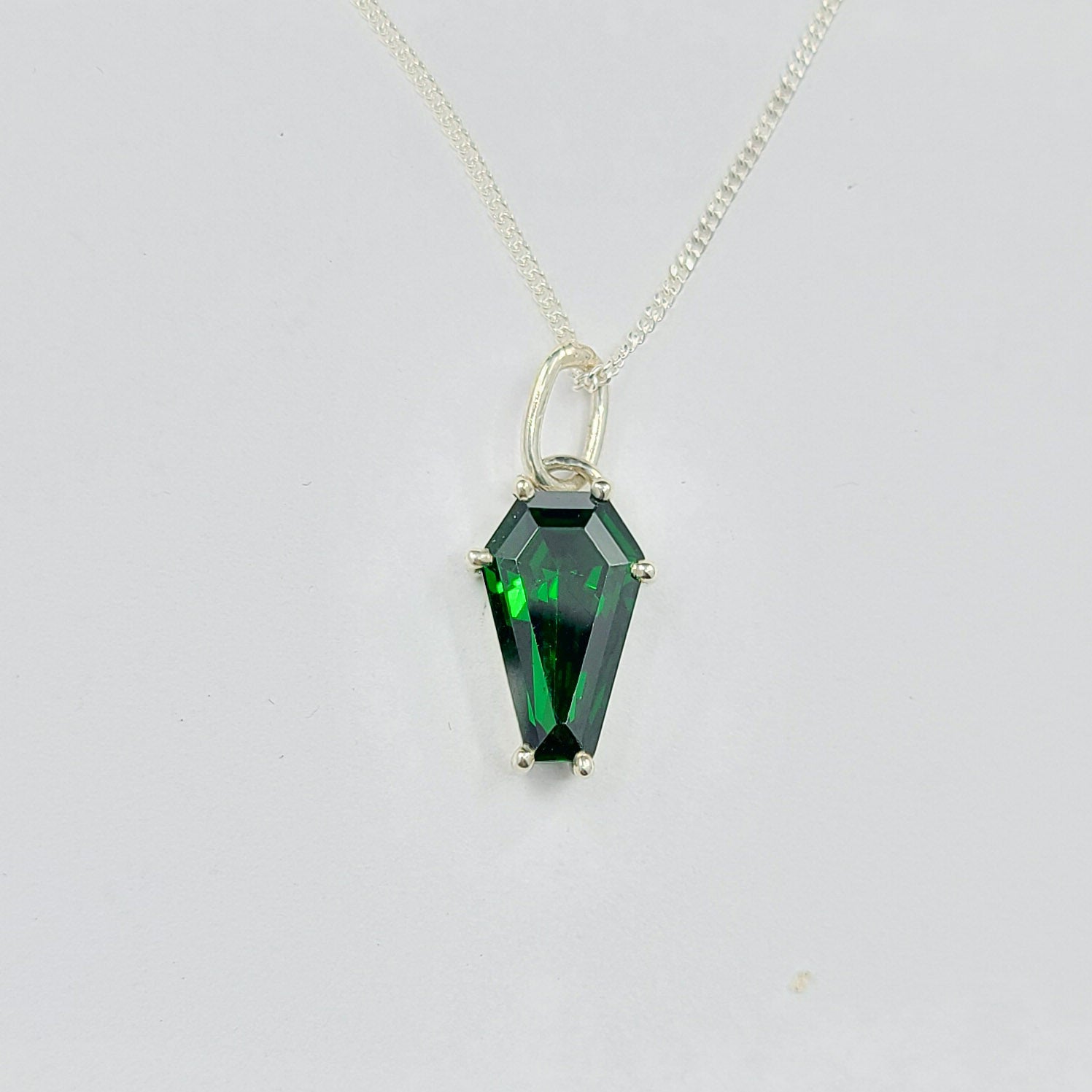 Collection of Big Absinthe Green Coffin Pendant (8x13) in a gallery layout