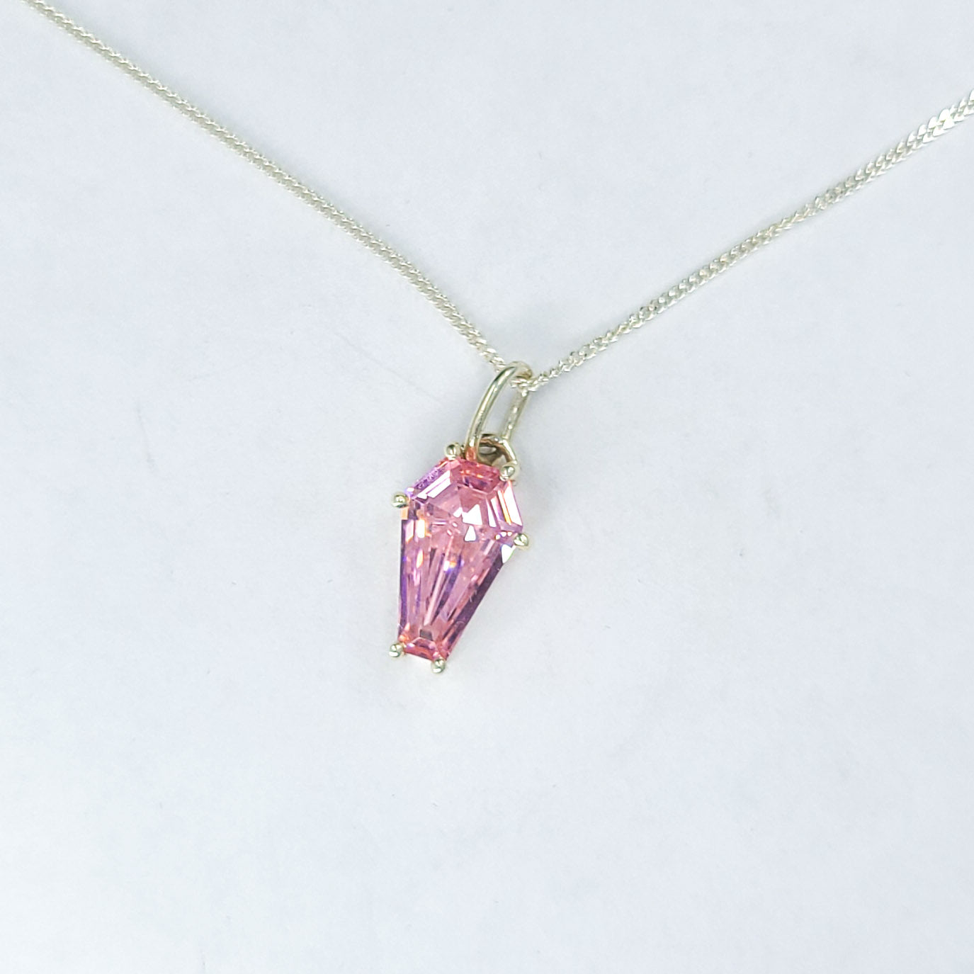 Collection of Big Dust Pink Coffin Pendant in a gallery layout