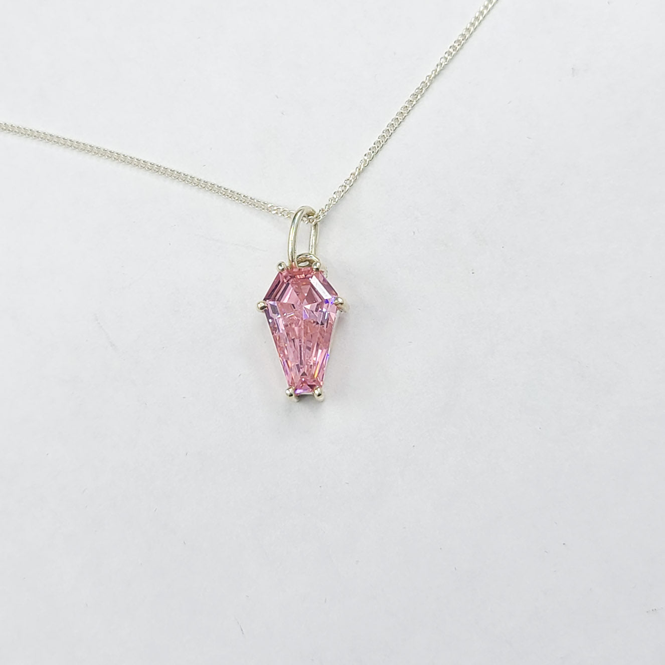 Collection of Big Dust Pink Coffin Pendant in a gallery layout