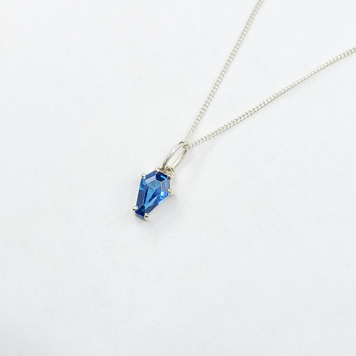 Collection of Cute Blue Coffin Pendant 6x9 in a gallery layout