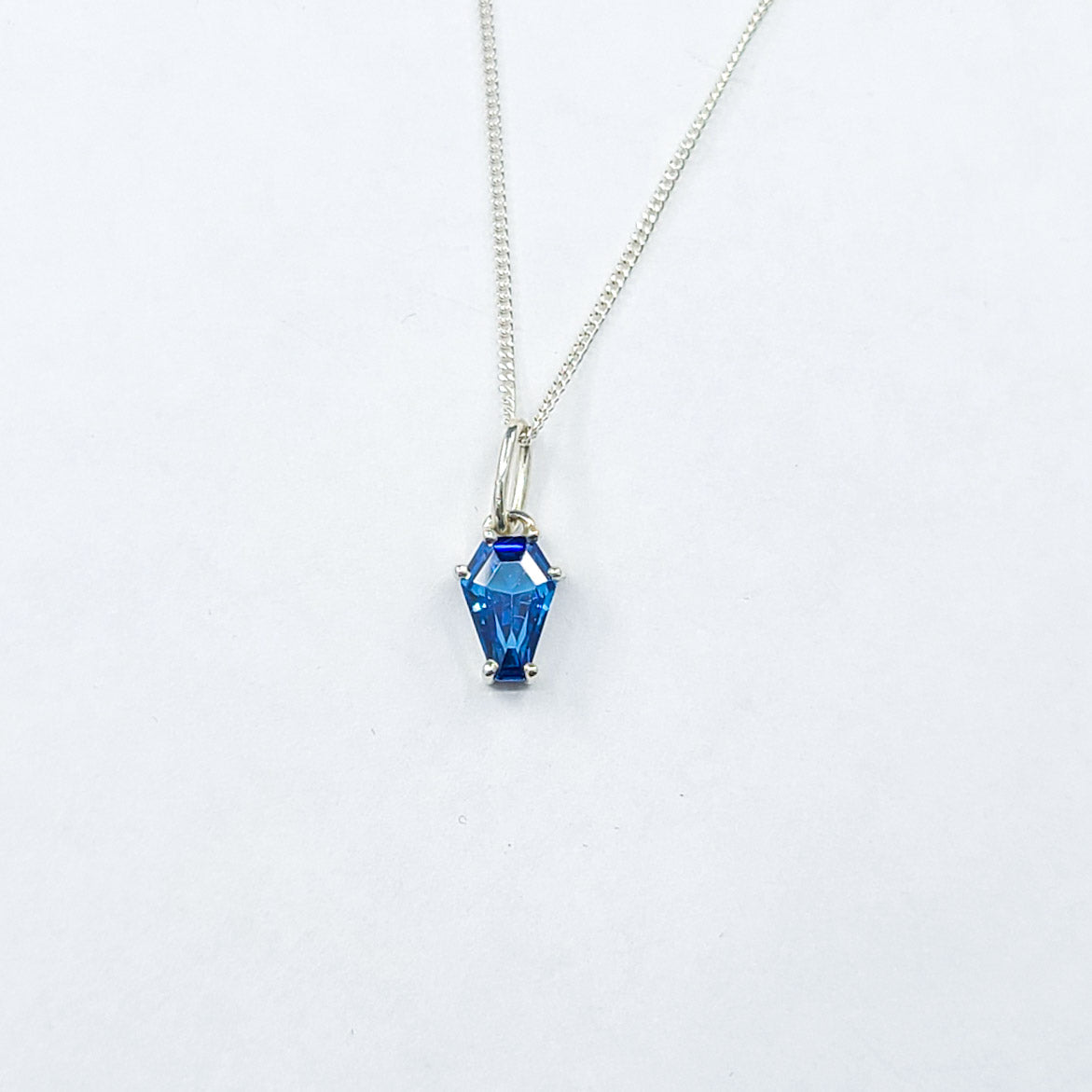 Collection of Cute Blue Coffin Pendant 6x9 in a gallery layout