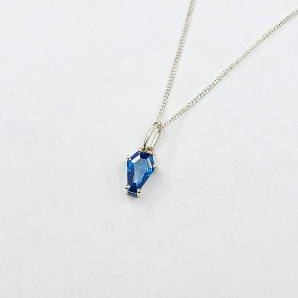 Collection of Cute Blue Coffin Pendant 6x9 in a gallery layout