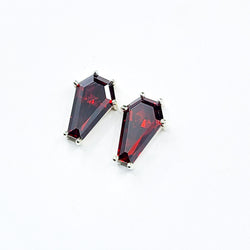 Collection of Boucles d'oreilles clous Big Blood Red Coffin (8x13) in a gallery layout