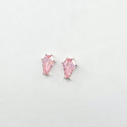 Collection of Cute Pink Coffin Stud Earrings (6x9) in a gallery layout