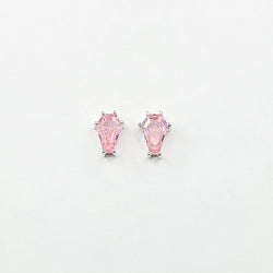 Collection of Boucles d'oreilles clous de cercueil rose mignon (6x9) in a gallery layout