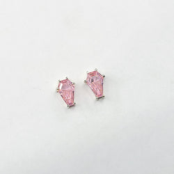 Collection of Cute Pink Coffin Stud Earrings (6x9) in a gallery layout